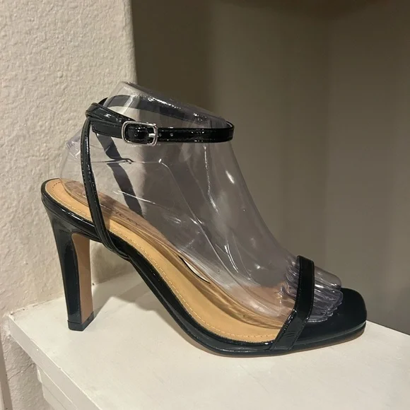 Lisa Vicky - Grace Black Ankle Strap Stiletto Sandal Women Size 8M - Picture 2 of 10